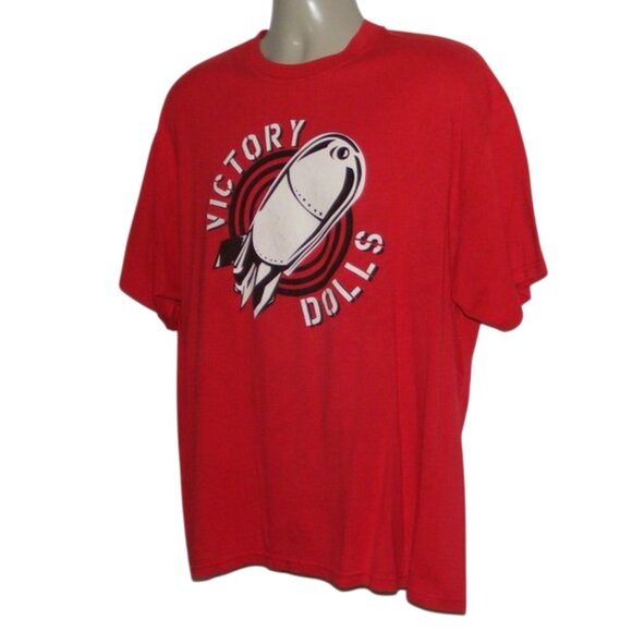 VICTORY DOLLS Tshirt, XL, Red, Womens Roller Derby/Rollergirls, Short sleeves - Picture 4 of 11